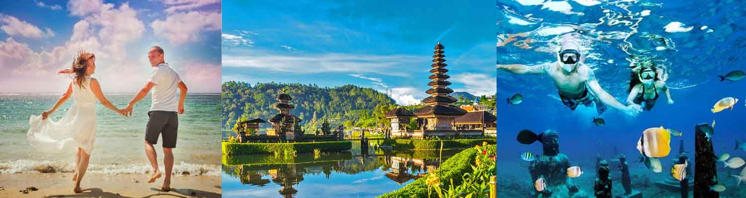 Plan and arrange Bali honeymoon packages with flight, including the luxurious Hotels at Travel Ginie Trous