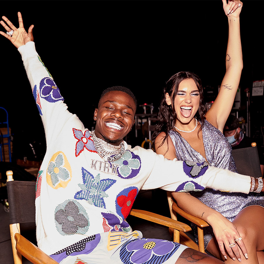 Dua Lipa and male rapper DaBaby