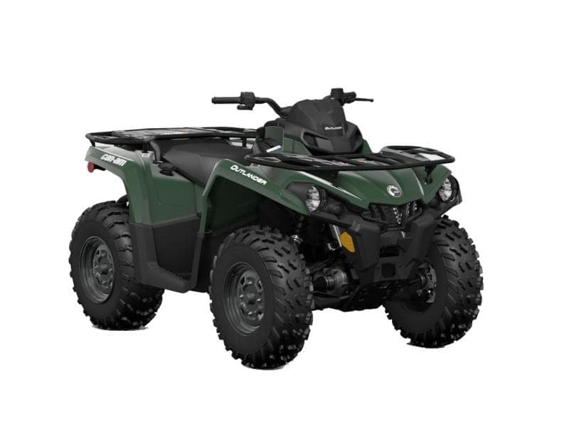 Dark Green Can-Am Outlander 450 ATV - Agile and Reliable Off-Roader for Adventurous Trails