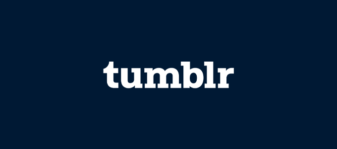 Logotipo da plataforma de blog do Tumblr