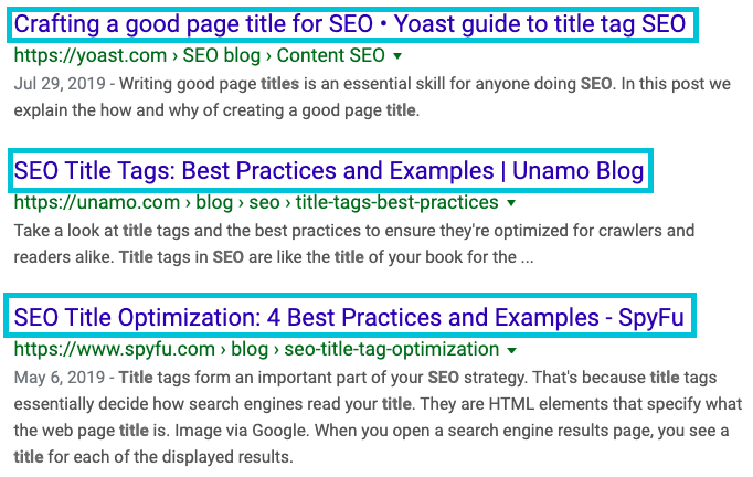 seo title examples