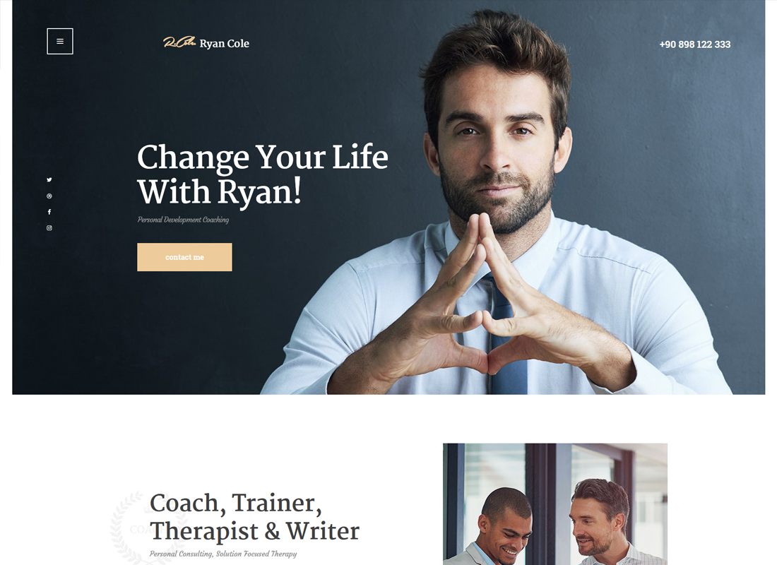 R.Cole |  Tema de WordPress de Coaching de vida y negocios