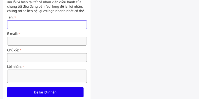 Làm thế nào để liên hệ với nhân viên hỗ trợ TOP88?