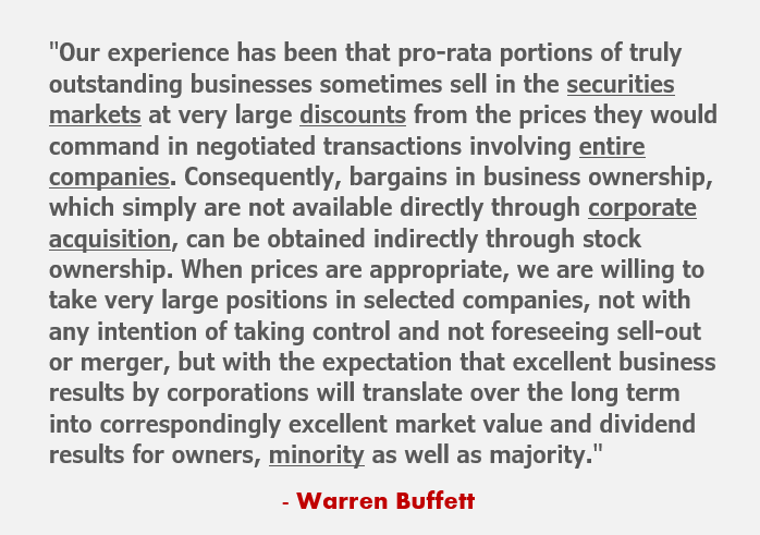 Bức thư Warrrent Buffet gửi cổ động năm 1977