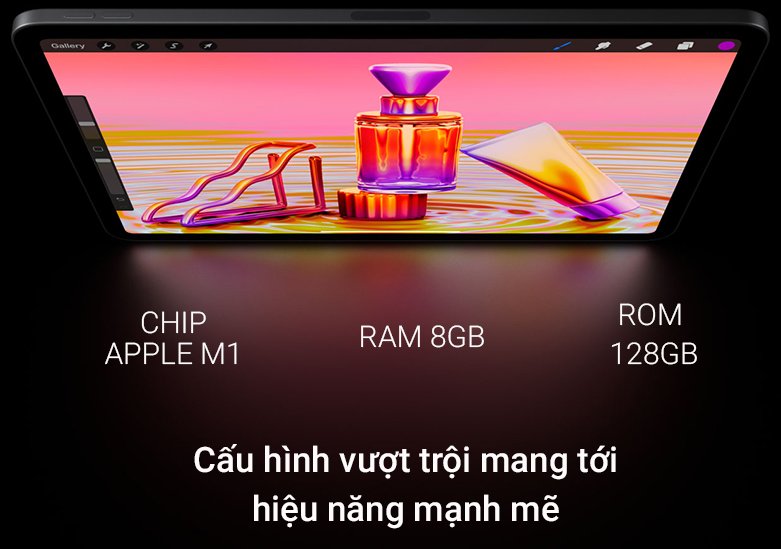 Máy tính bảng Apple iPad Pro (2021) 12.9inch Wifi 128GB (MHNF3ZA/A) (Xám) (Space Gray) | Cấu hình mạnh mẽ