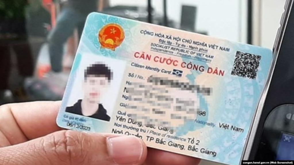 Mẫu căn cước công dân mới của Việt Nam có mã QR.