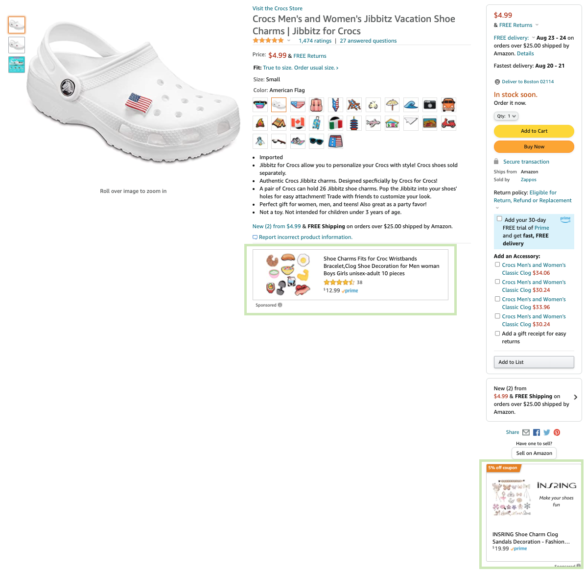 crocs pdp amazon