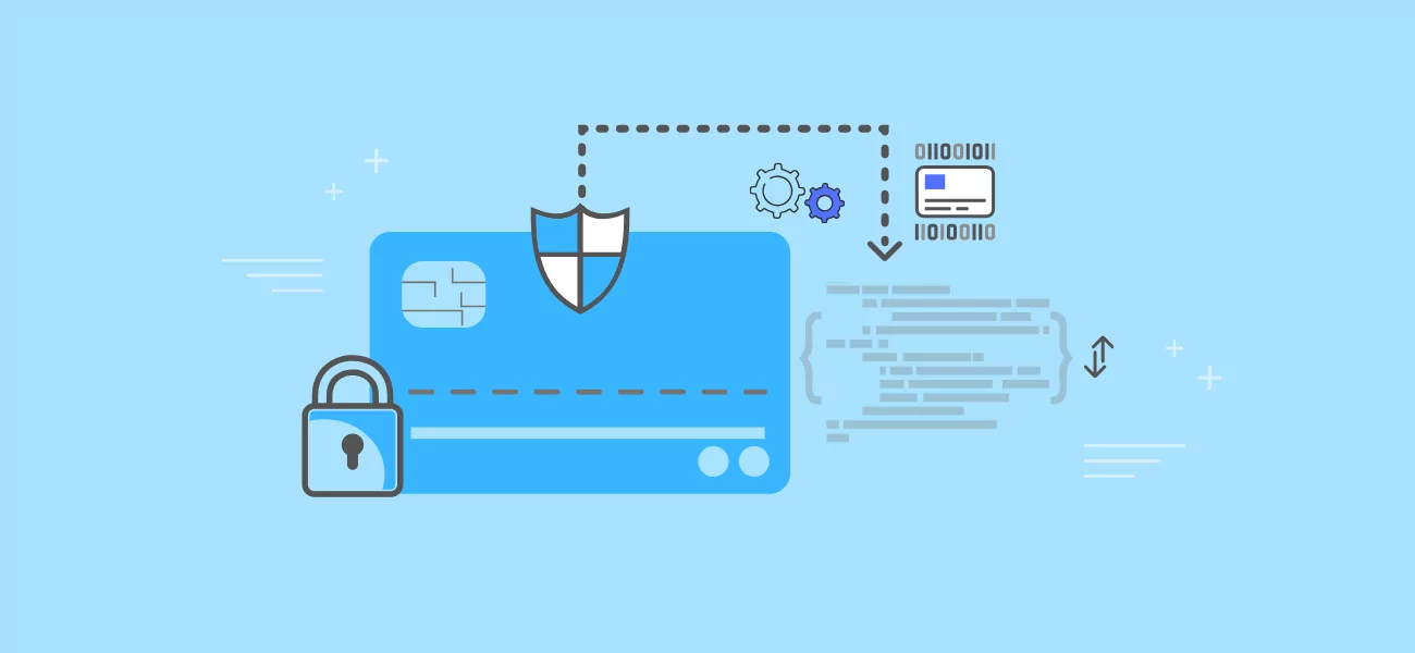 Credit card information being tokenized.