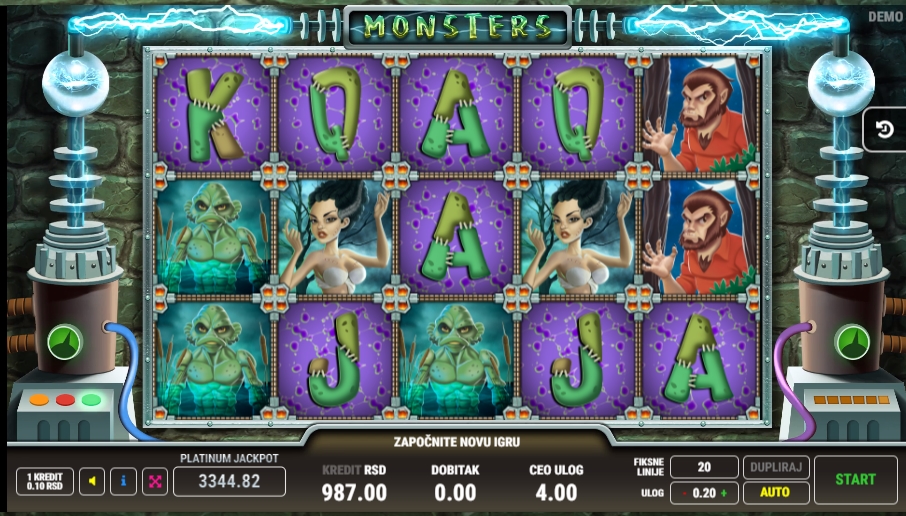 monsters slot screenshot
