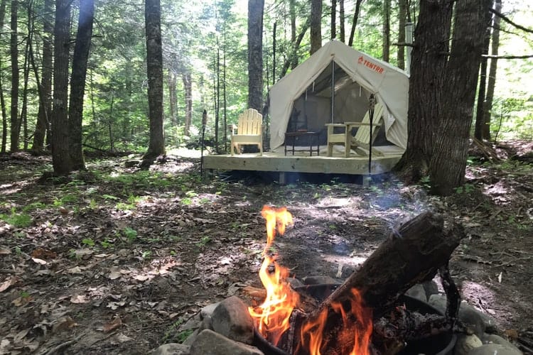 tentrr campsite in nature