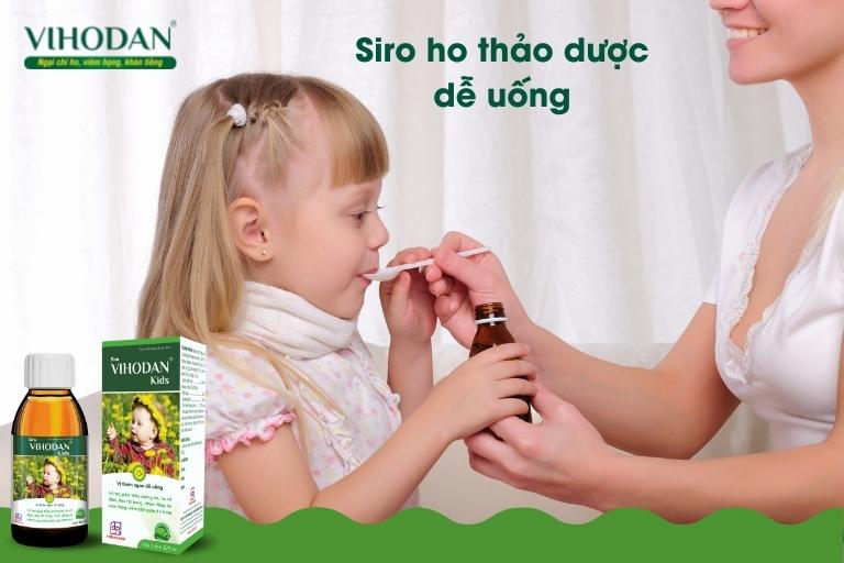 Dạng siro mùi vị dễ chịu, dễ uống