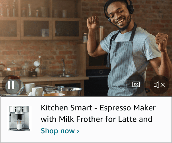 Example video ad on Amazon