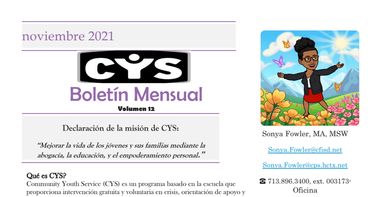 November 21 Monthly Newsletter Spanish.pdf