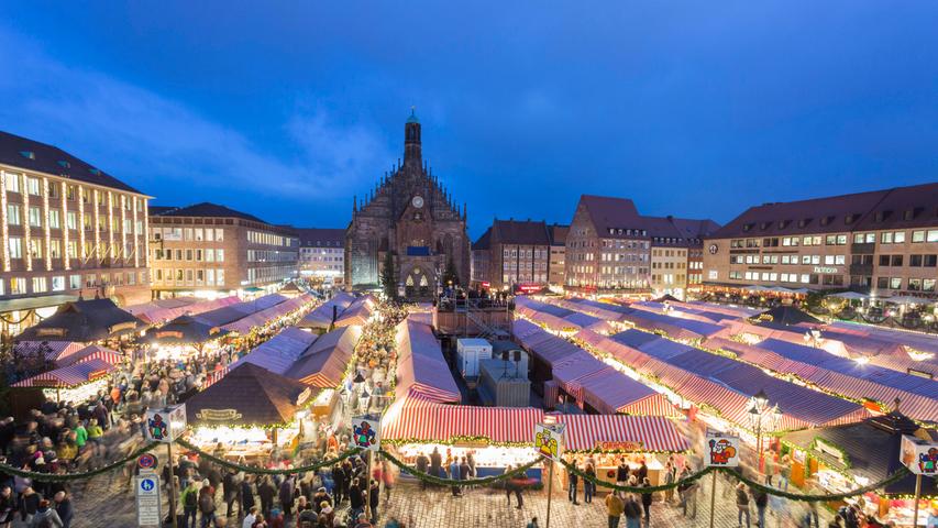 Der Christkindlesmarkt ist eines der großen Aushängeschilder Nürnbergs. 
