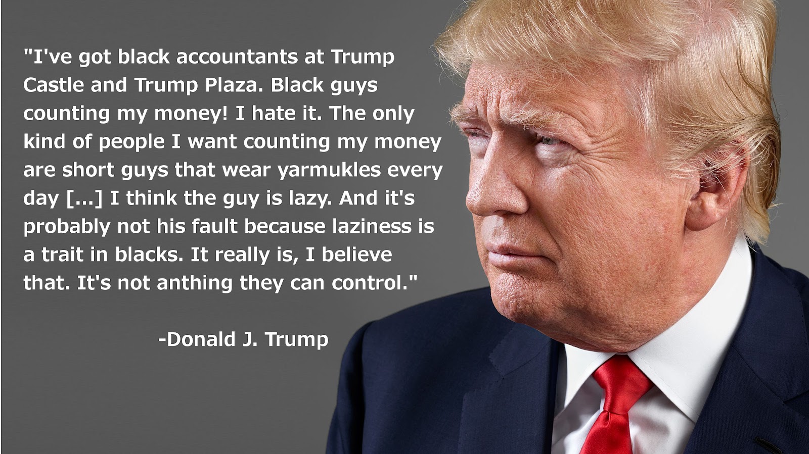 Image result for images of trump being racist