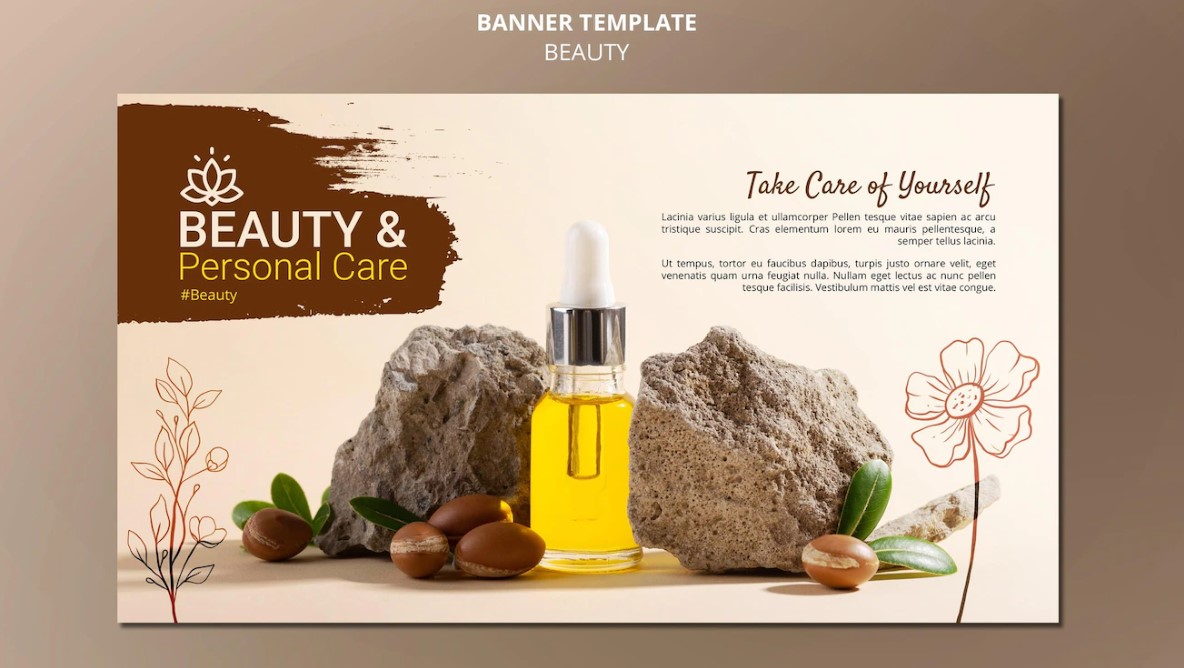 Banner chăm sóc sắc đẹp miễn phí