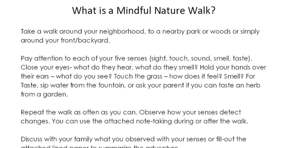 Mindful Nature Walk