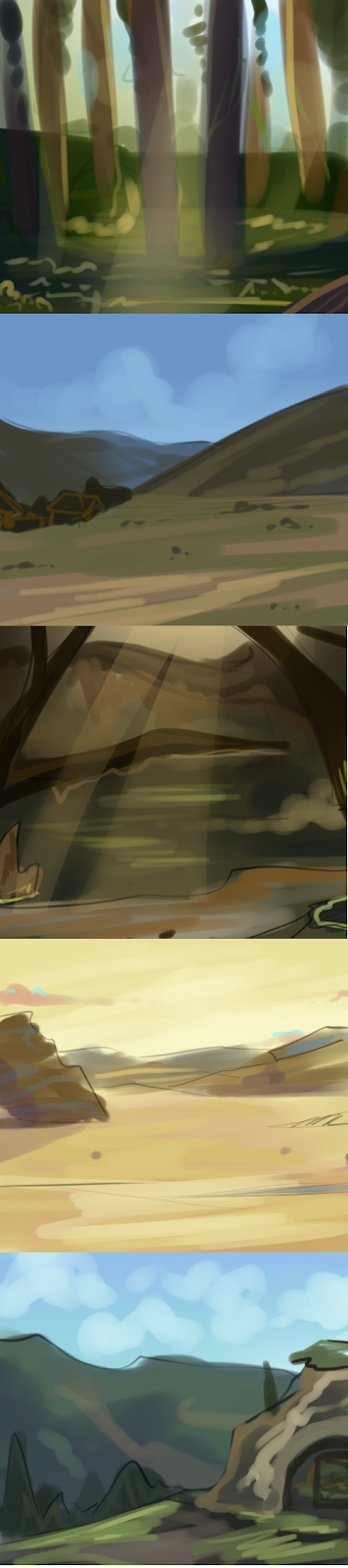 Background Roughs for 100 by SpytFyre-Ranch