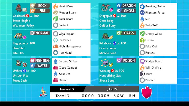 Pokémon Sword e Shield - Rental Teams (Times de Aluguel) Season 9