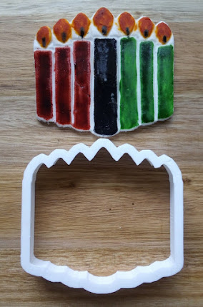 Kwanzaa Candle Cookie Cutter Biscuit Pastry Fondant Stencil image 2