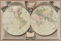 A New map of the world, with Captain Cook's tracks