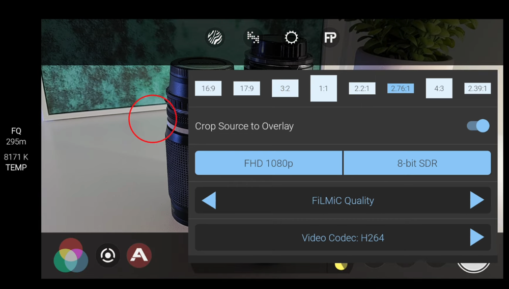 You can easily adjust the aspect ratio to suit whatever content you’re creating