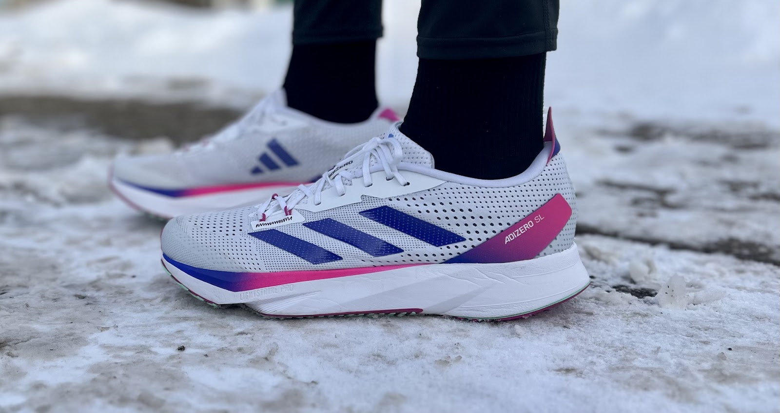 Running Shoes adidas Performance adizero SL White Blue Red