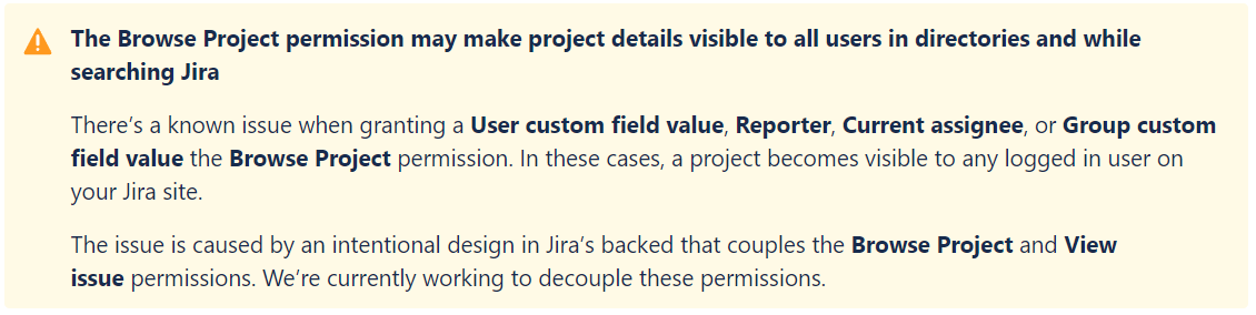 Browse Project permission - Jira security  tips