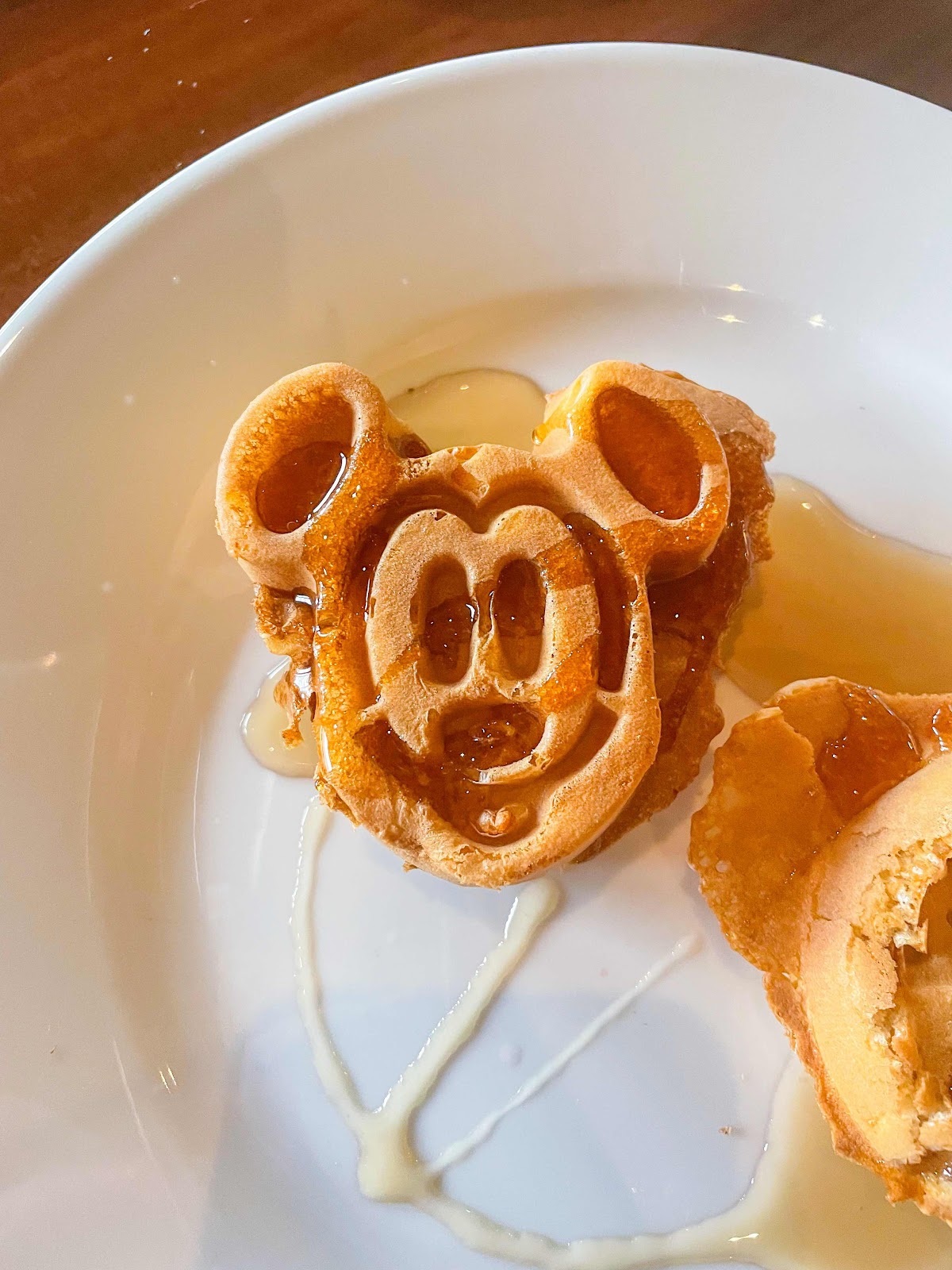 Mickey waffles from Ohana’s, Disney’s Polynesian Resort