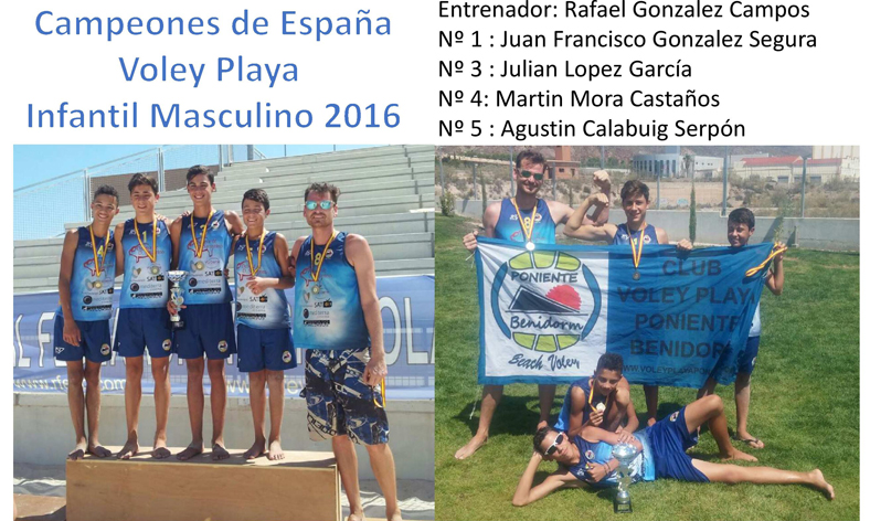 BENIDORM.- Los Infantiles se proclama Campeón de España de Voley Playa –  Actualidad Comarcal