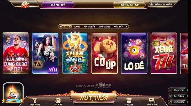 SunWin có kho game đa dạng