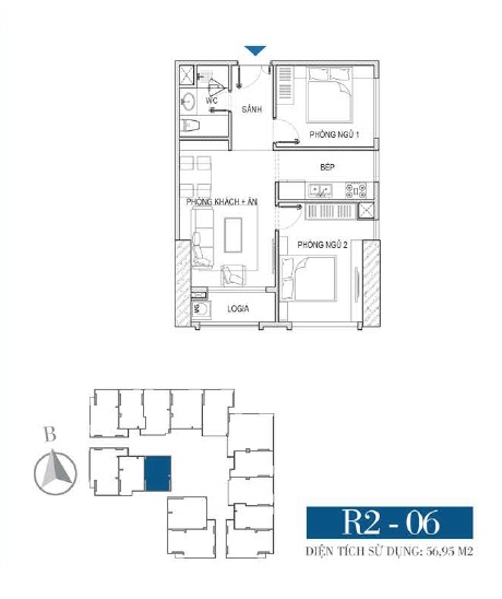 Thiết kế căn hộ R2 - 06