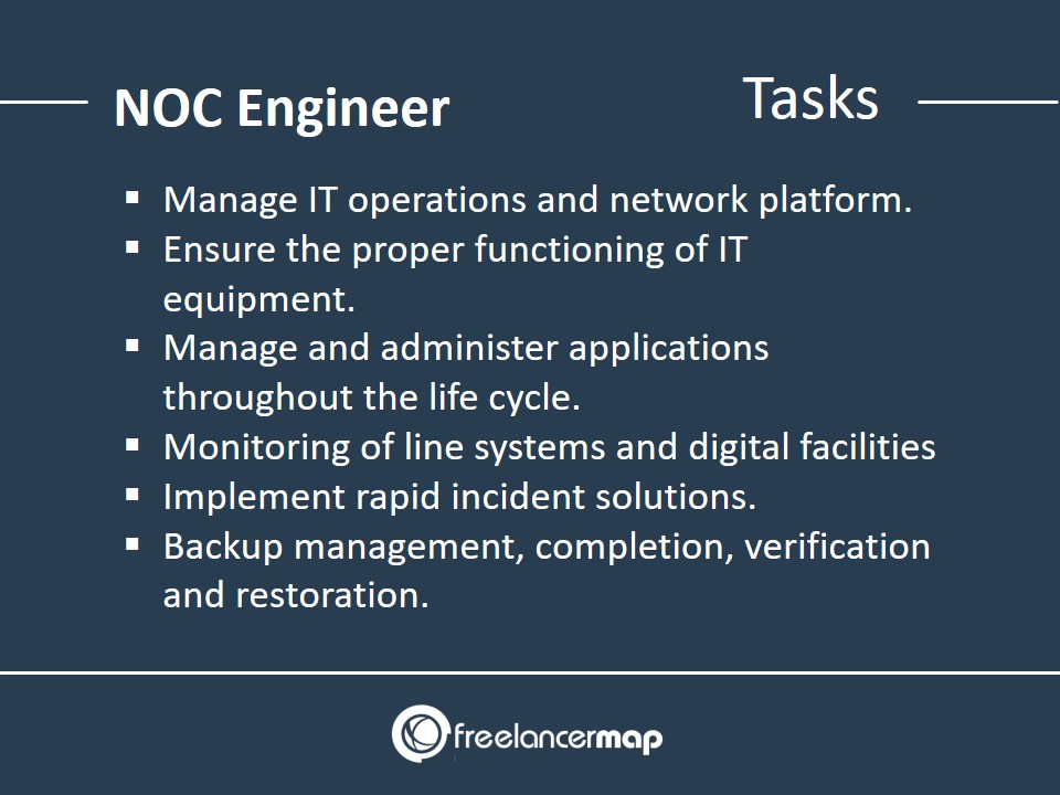 Responsibilities and daily tasks of NOC engineers