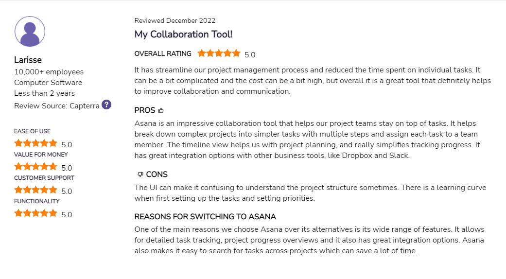 Asana Reviews