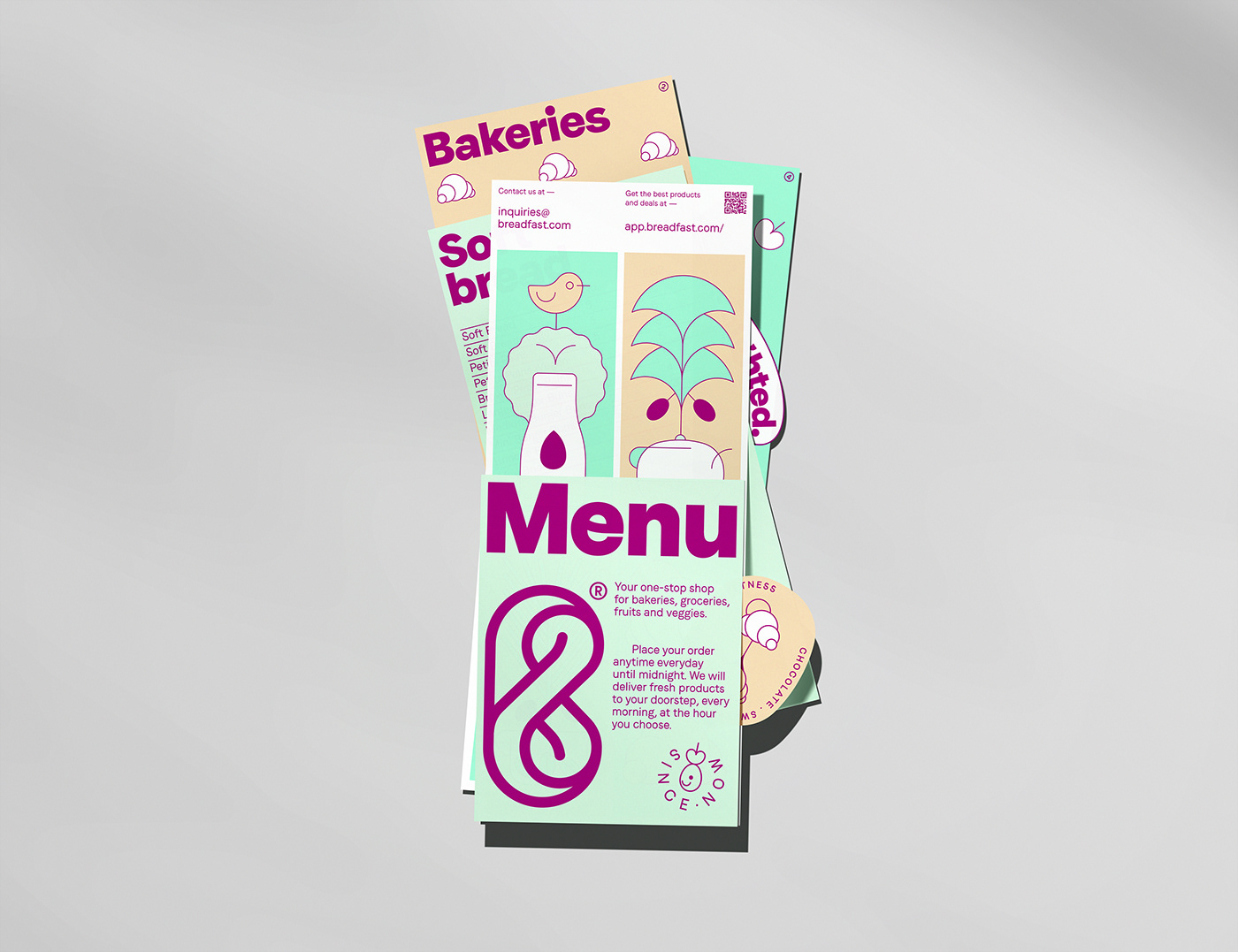 app brand breakfast Food  graphicdesign identity Layout logo restaurant typography  