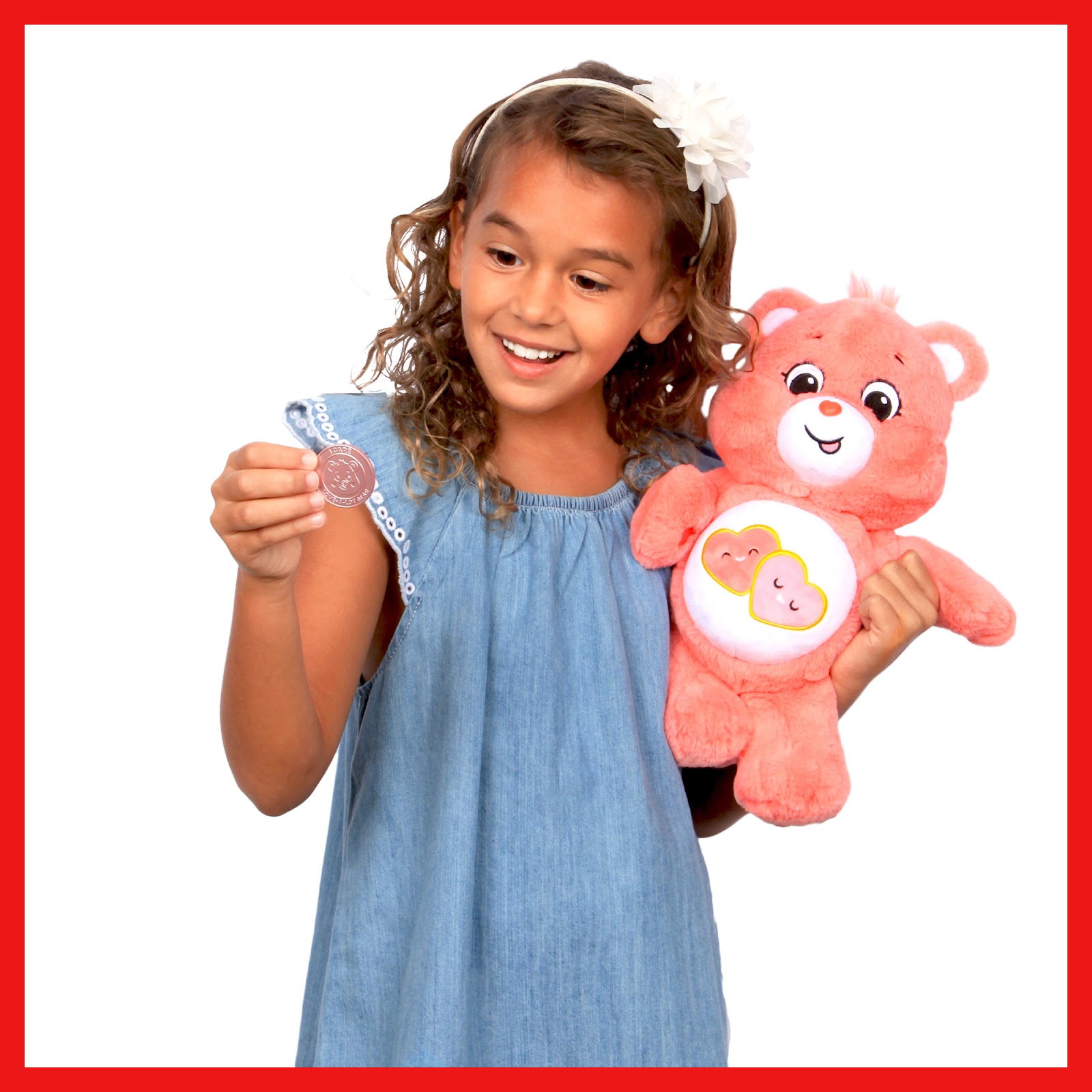 Care Bears Series 6 Love-A-Lot Bear 10.5/" Plush Soft Toy