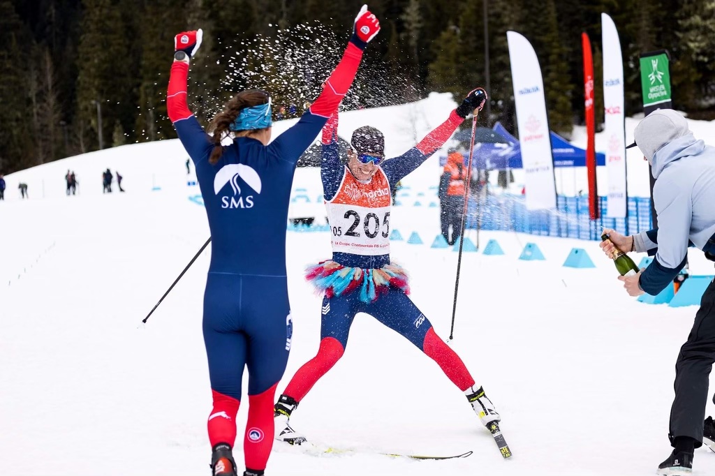 Katharine Ogden races for the U.S. national ski team