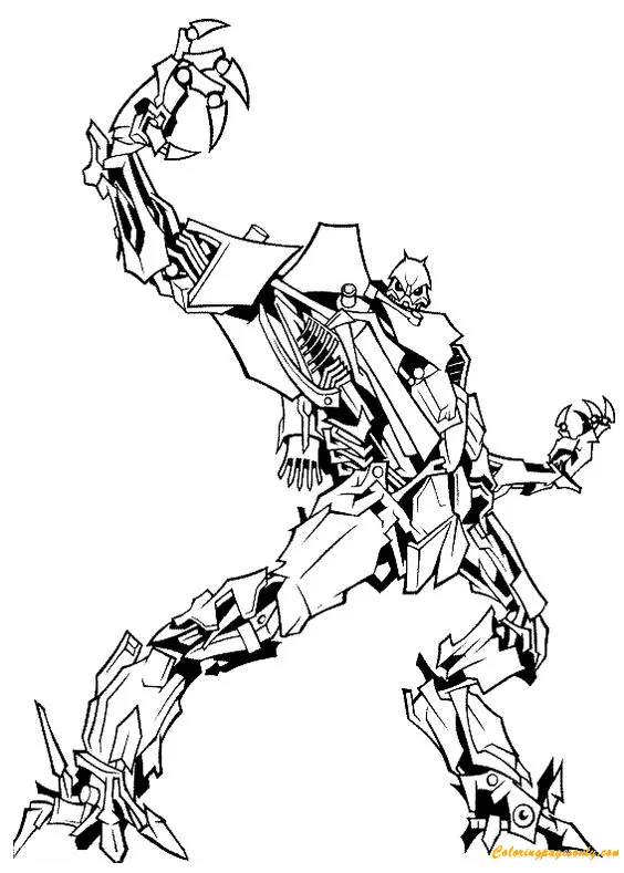 Transformers Movie Starscream Coloring Pages