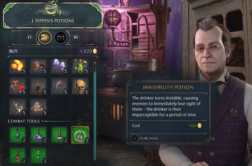 Invisibility Potion Recipe in Hogwarts Legacy- Where to Find?