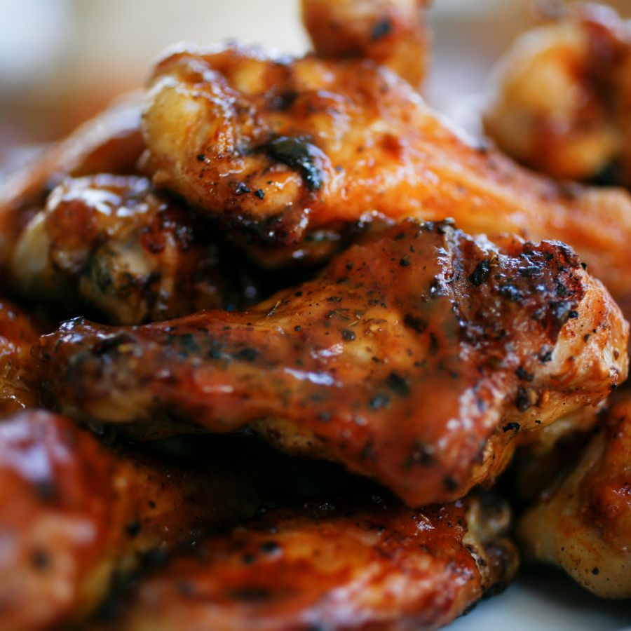 Bbq chicken on the grill
