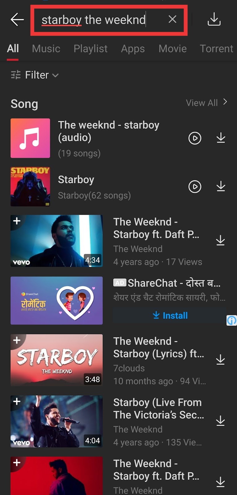 Best of The Weeknd's Songs Download in MP3 & MP4 - VidMate