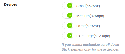 device optimmization for sticky header