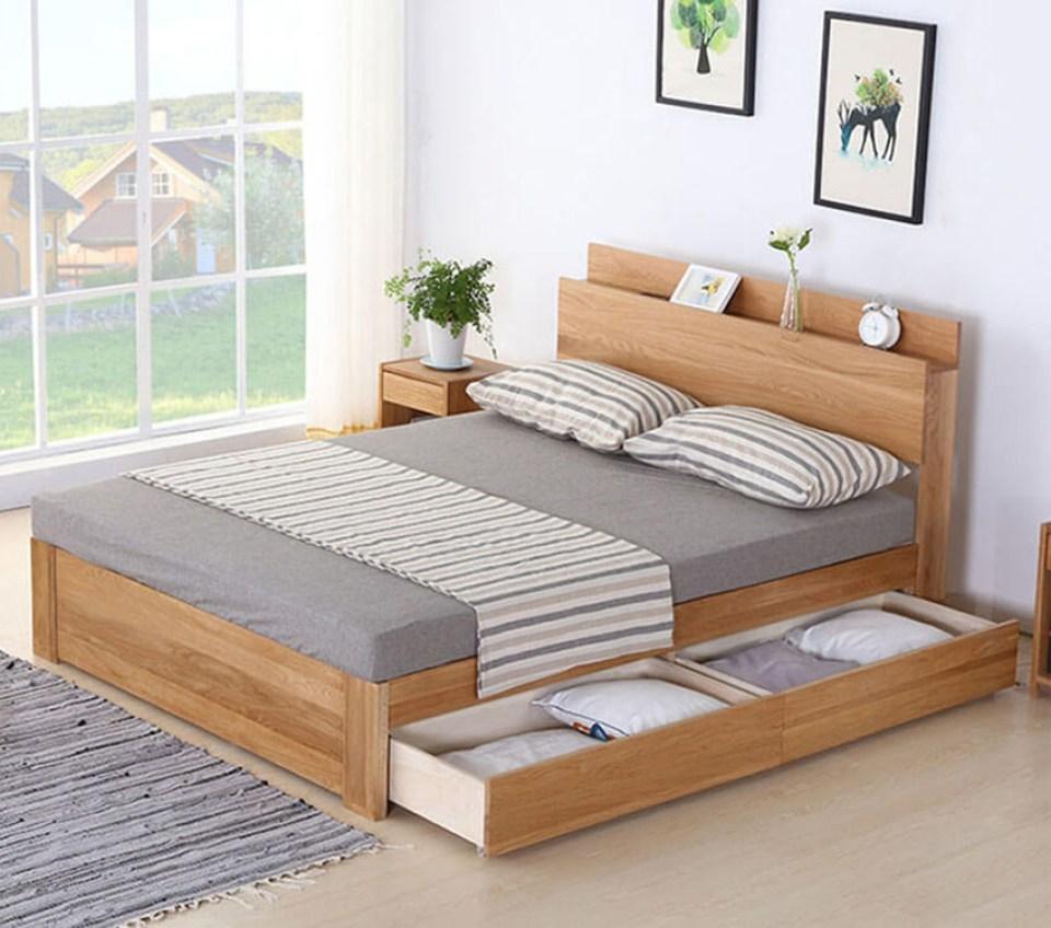 Giường gỗ hộp là sản phẩm được sử dụng phổ biến trên thị trường 