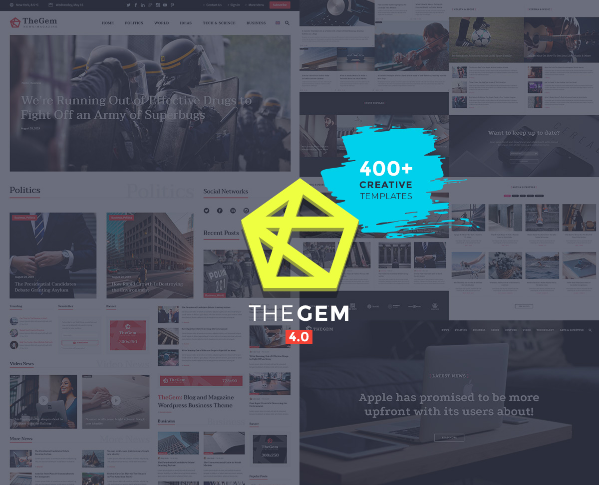 TheGem - tema de WordPress para periódicos más rápido