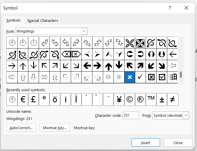 How to Insert a Tick or Cross Symbol in MS Word | Proofed's Writing Tips