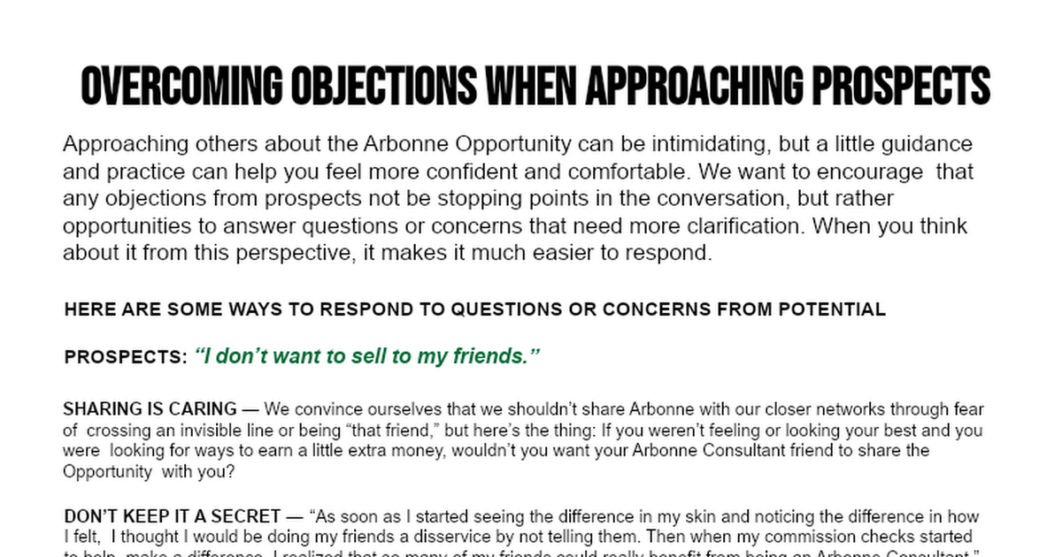 Copy of Overcoming+Objections+When+Approaching+Prospects(2)
