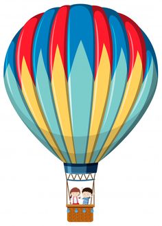 Isolated hot air balloon Free Vector | Premium Vector #Freepik #vector #travel #icon #sky #art Vector Photo, Cartoon Kids, Game Art, Graphic Resources, Freepik, Cartoons