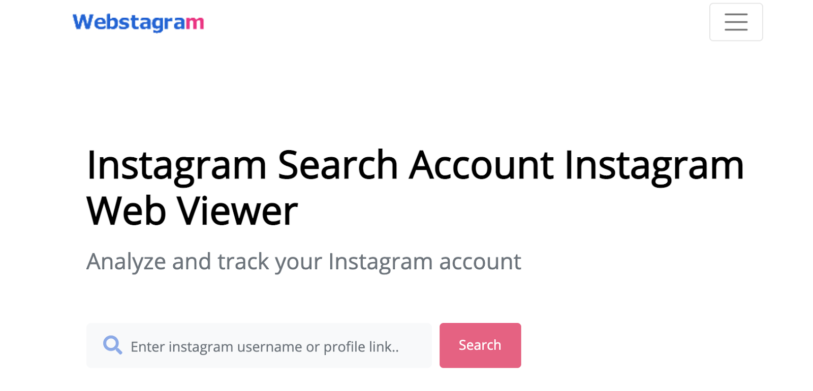 webstagram instagram search account