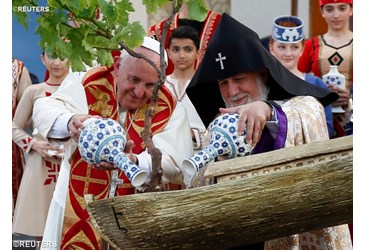 pope francis and karekin