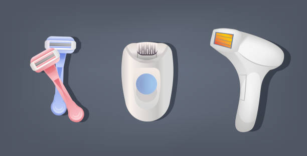 A graphical image of tools to remove back hair